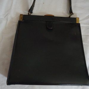 Vintage Real Leather 70s Evening Bag